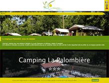 Tablet Screenshot of camping-lapalombiere.com